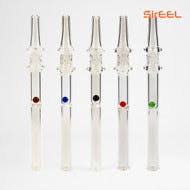 6 Sireel Jewel Vortex Dab Straw W/ Spinning Asst Colors