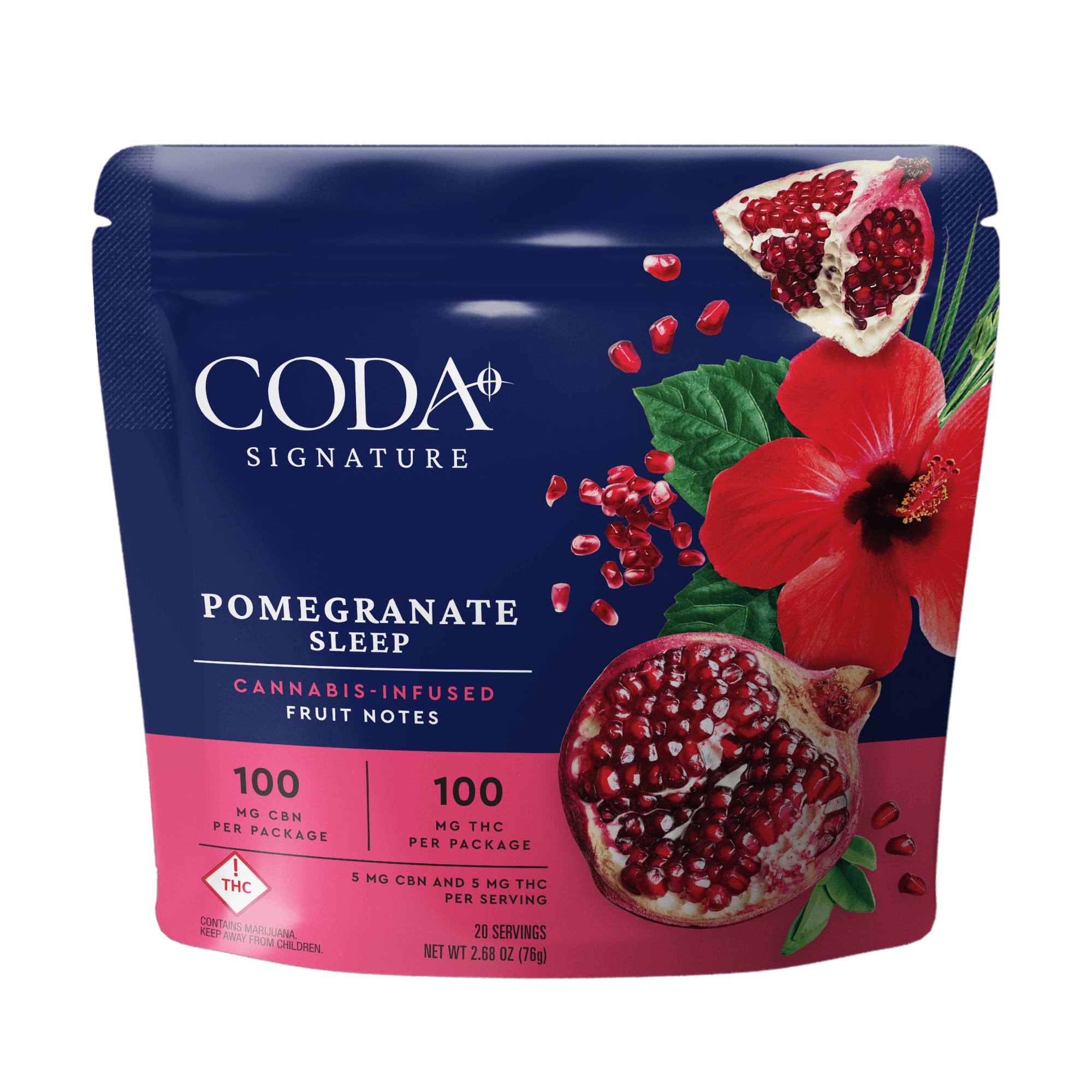 Coda Fruit Notes (I) Pomegranate Sleep 100mg THC 100mg CBN