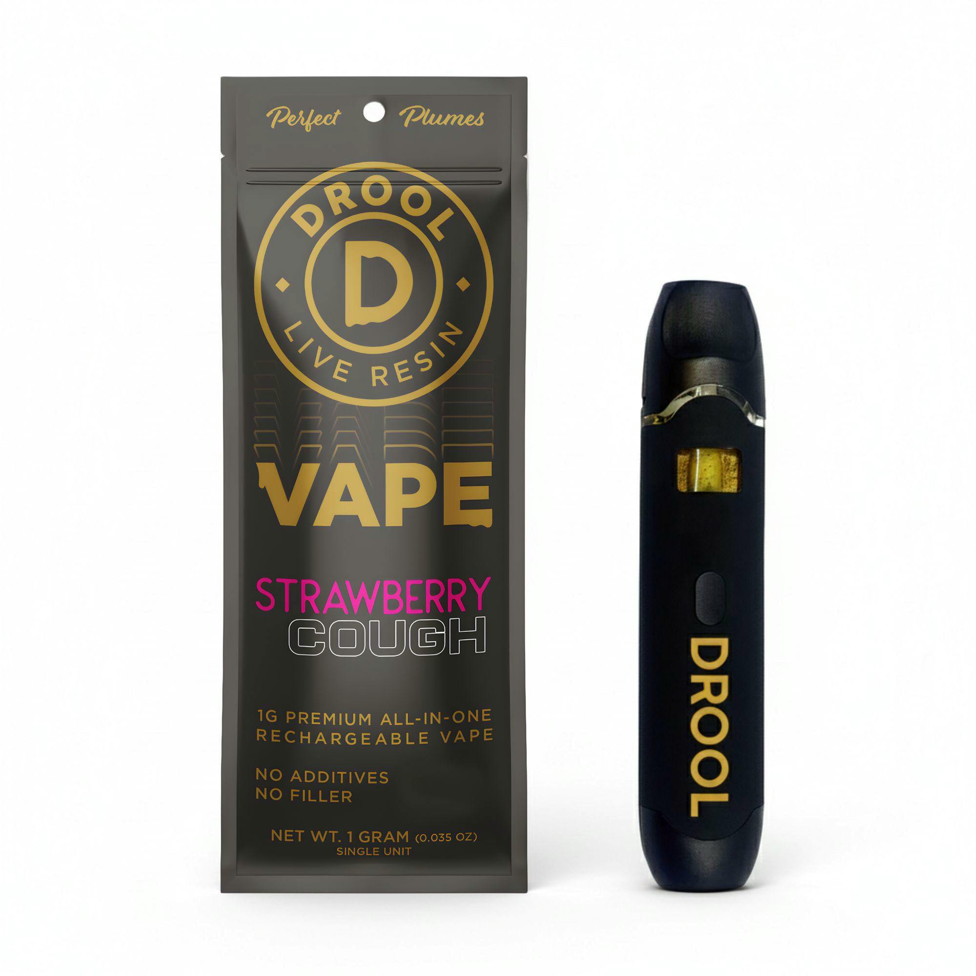 Drool (S) Strawberry Cough Live Resin Disposable 1g