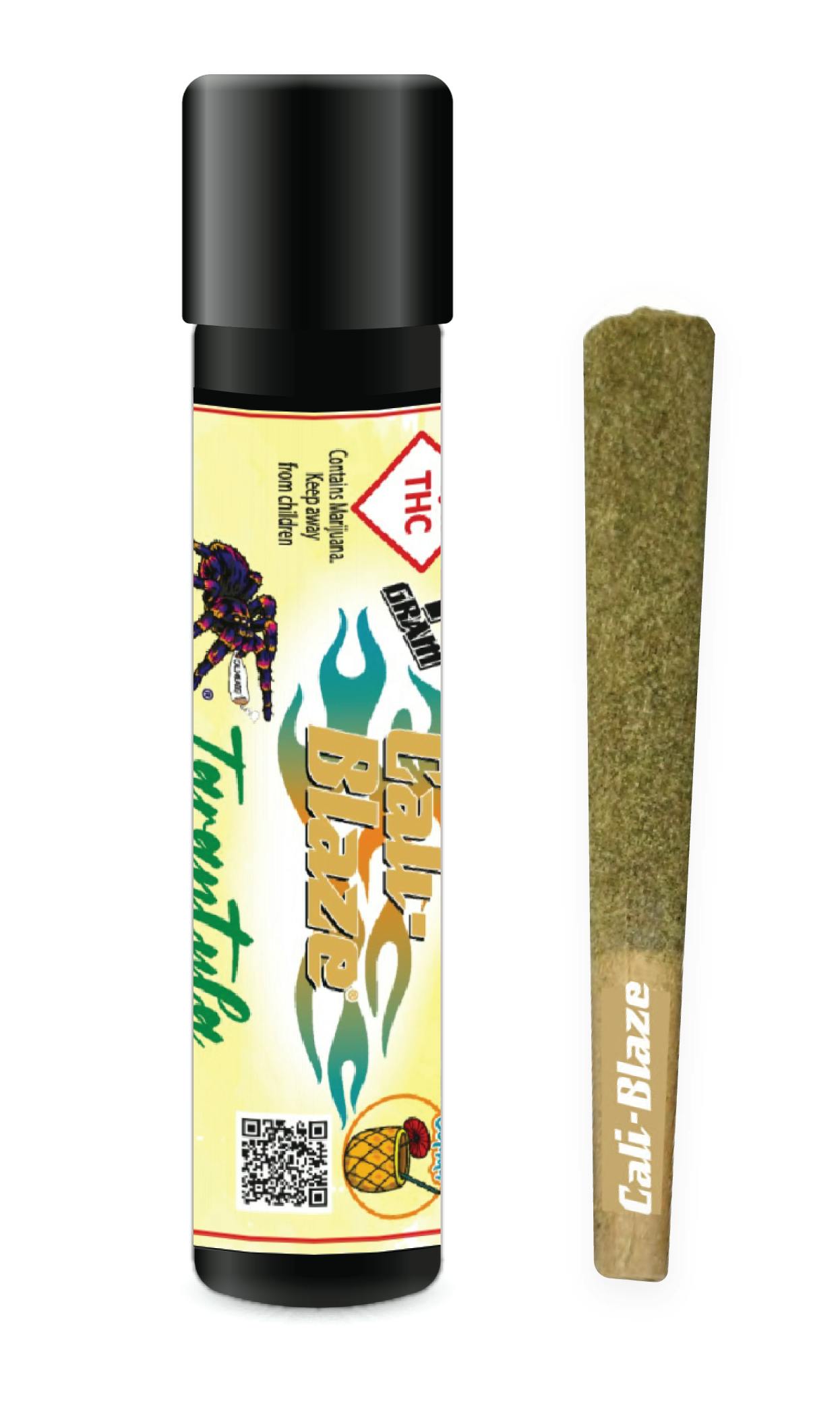 Cali-Blaze (S) Pina Colada White 99 Tarantula Joint 1g