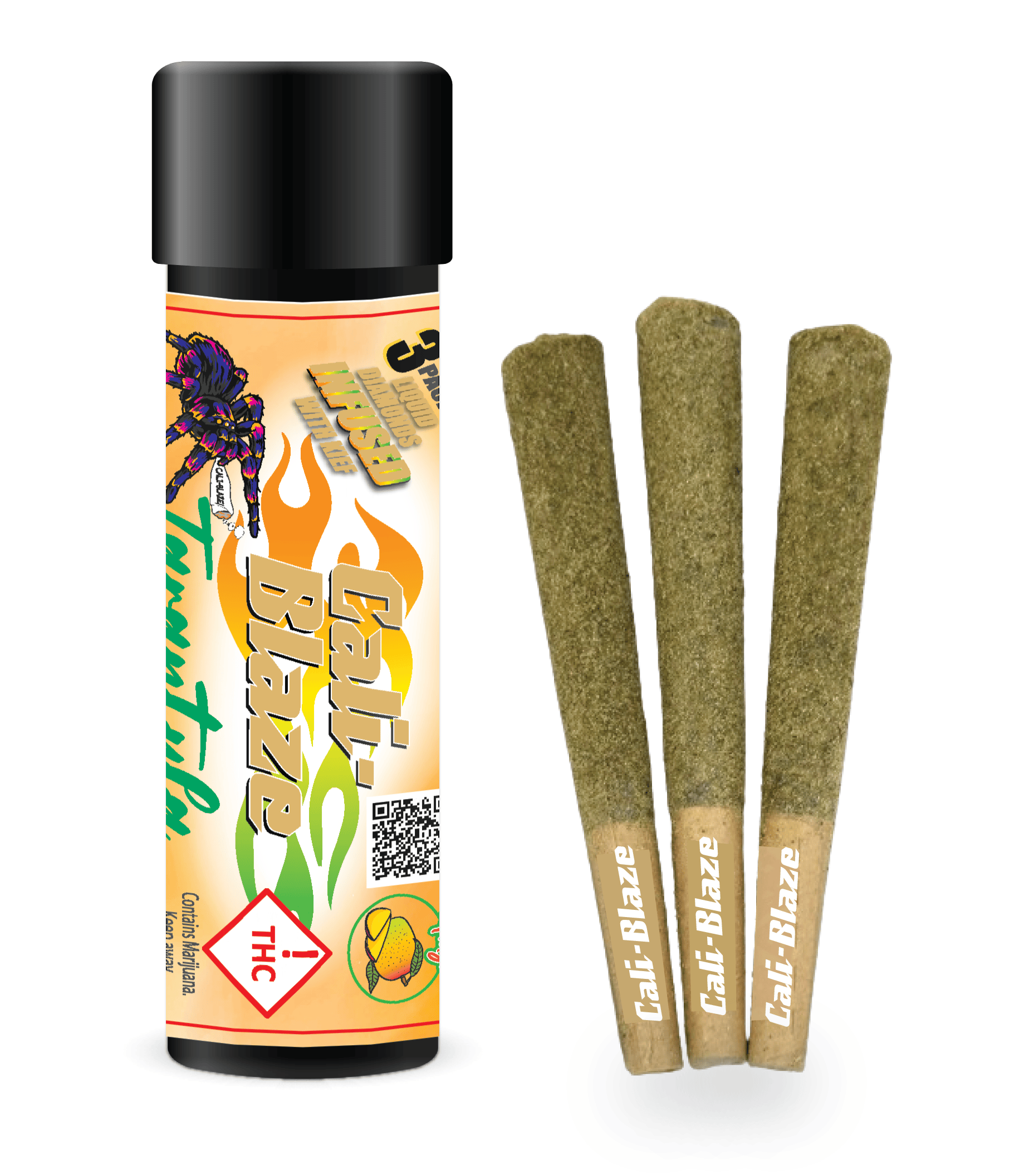 Cali-Blaze (S) Mango Blue Dream Tarantula Joints 3pk 3g
