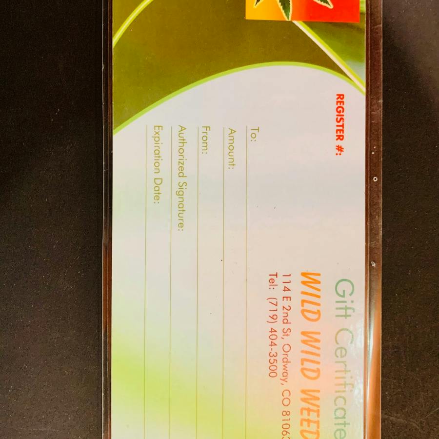 WWW Gift Certificate 2