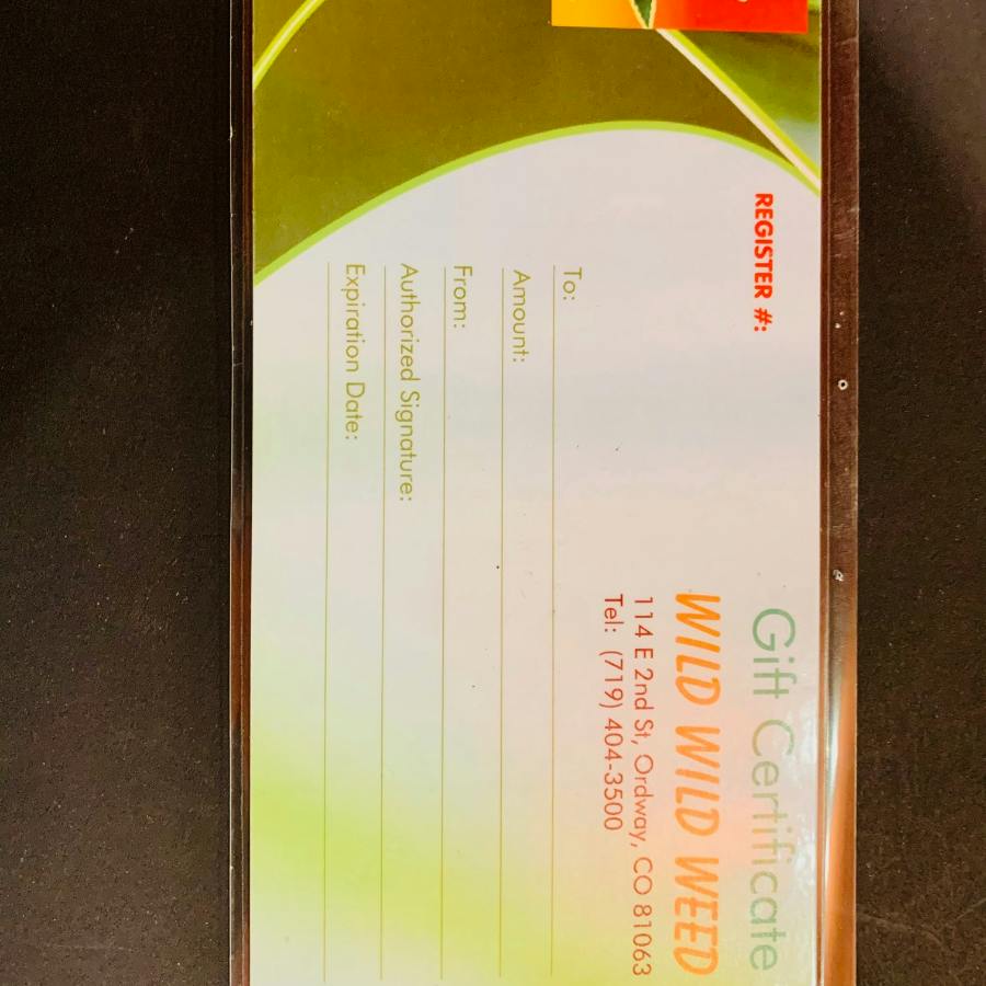 WWW Gift Certificate