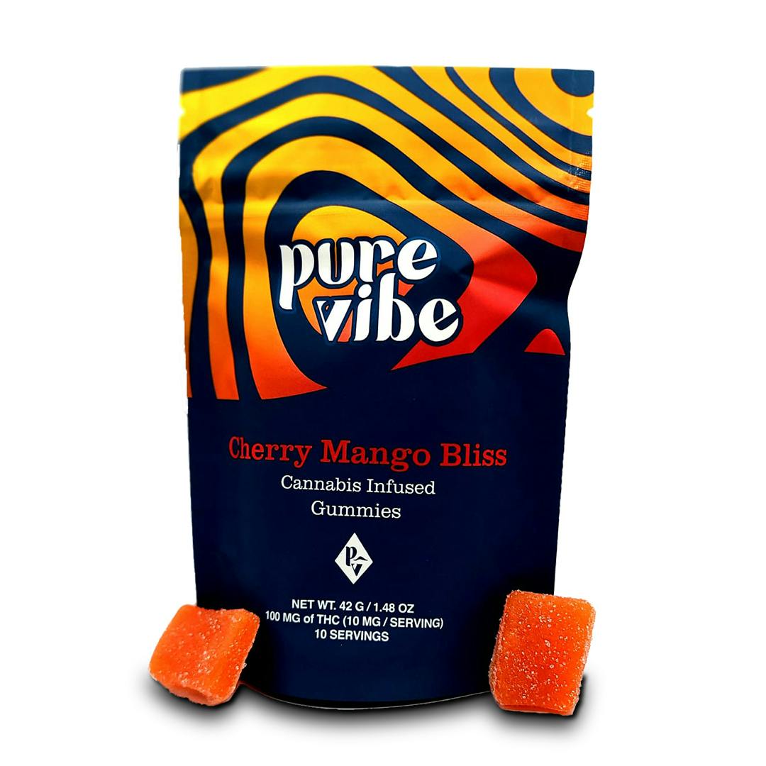 CHERRY MANGO GUMMIES - 100MG 10PK