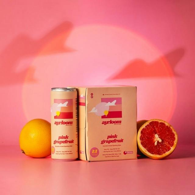 GRAPEFRUIT SPARKLING WATER 1:1 (THC:CBD) 4PK CASE