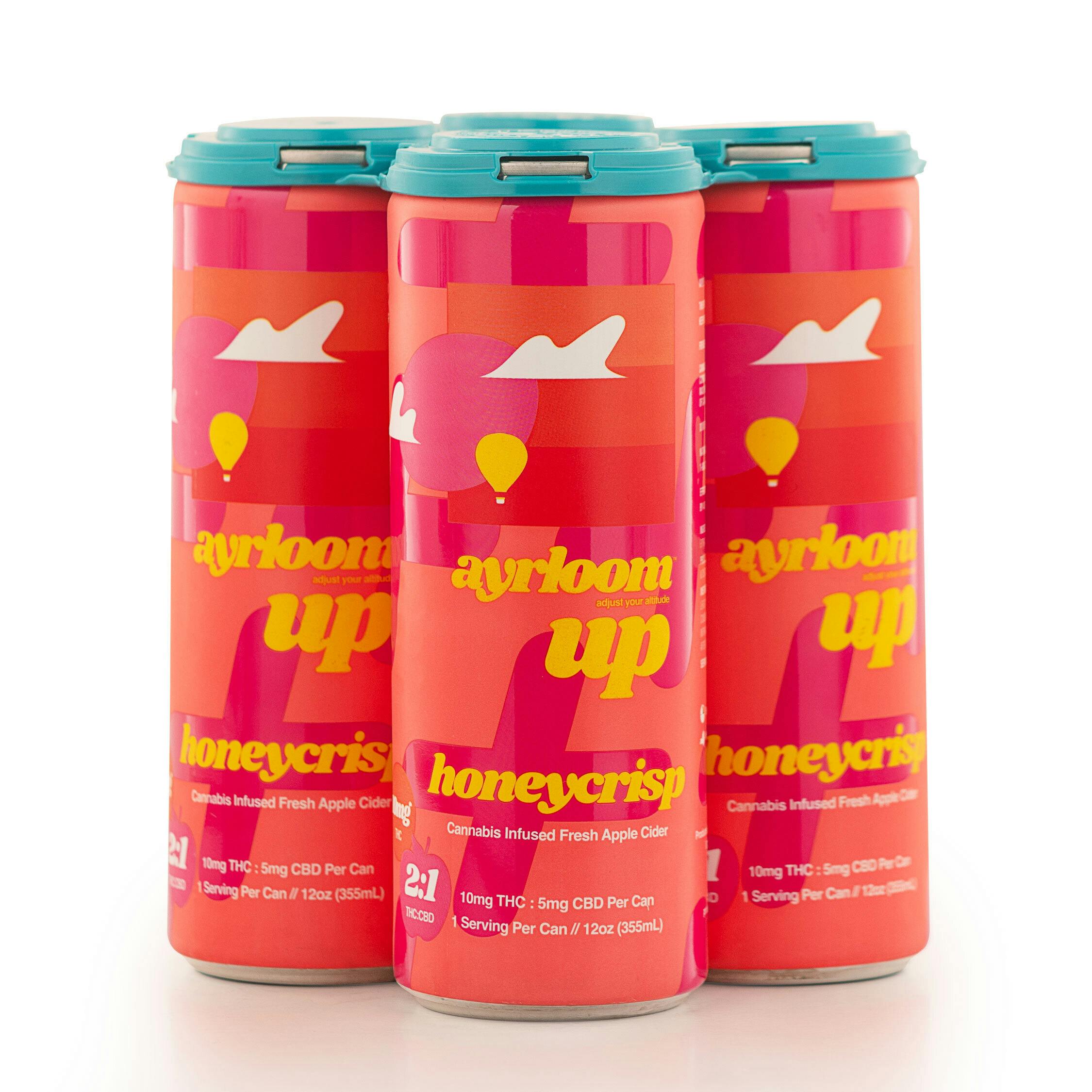 "UP" HONEYCRISP 4PK (10MG THC 5MG CBD)