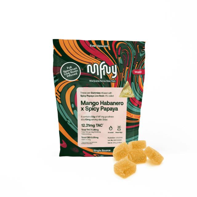 MANGO HABANERO X SPICY PAPAYA GUMMY-10M