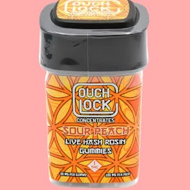 100mg Hash Rosin Gummies | CLC | Sour Peach