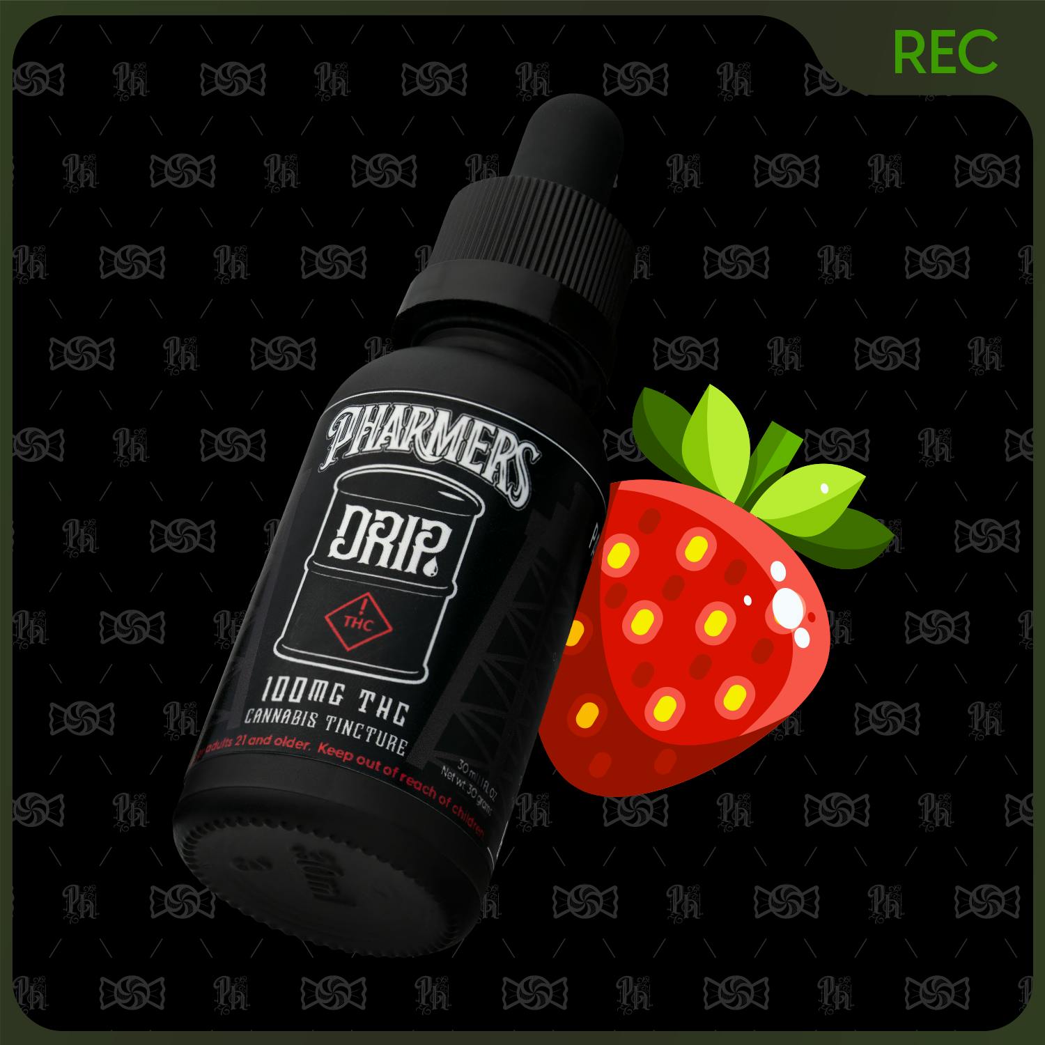 100mg Tincture | Pharmers Drip | Strawberry
