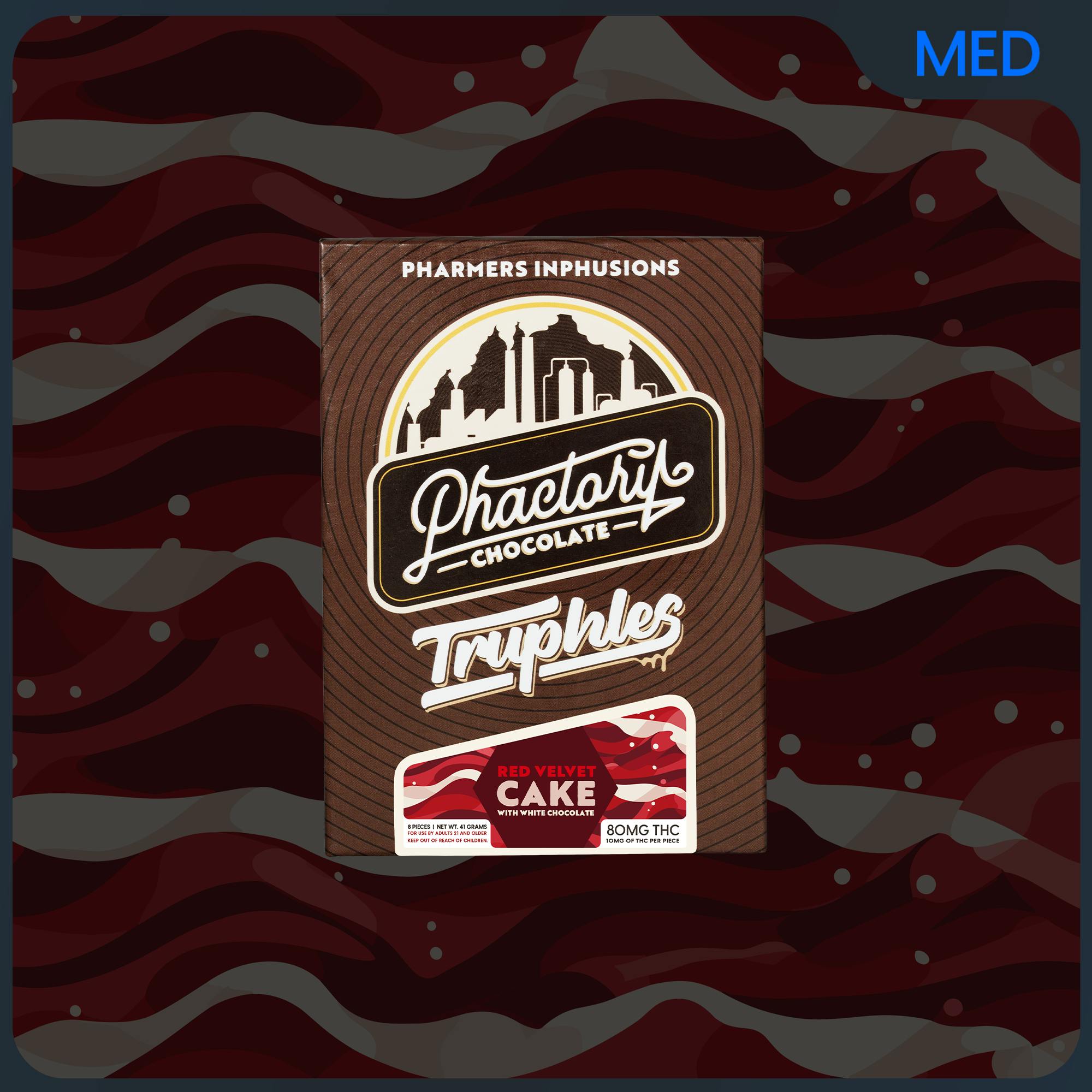 300mg Chocolate Truphles | Pharmers | White Chocolate Red Velvet