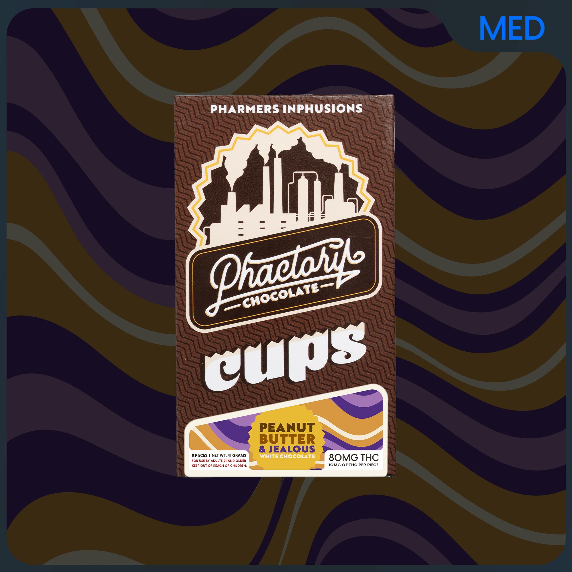 400mg White Chocolate PB Cups | Pharmers | PB & Jealous