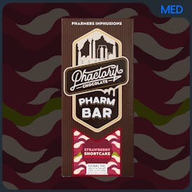 1000mg White Chocolate Pharm Bar | Pharmers | Strawberry Shortcake