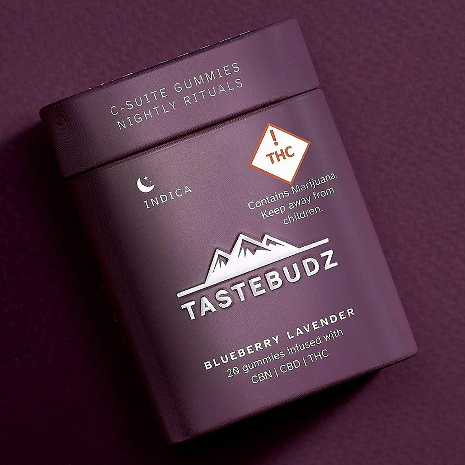 Tastebudz: Blueberry Lavender 1:1:1 Gummies
