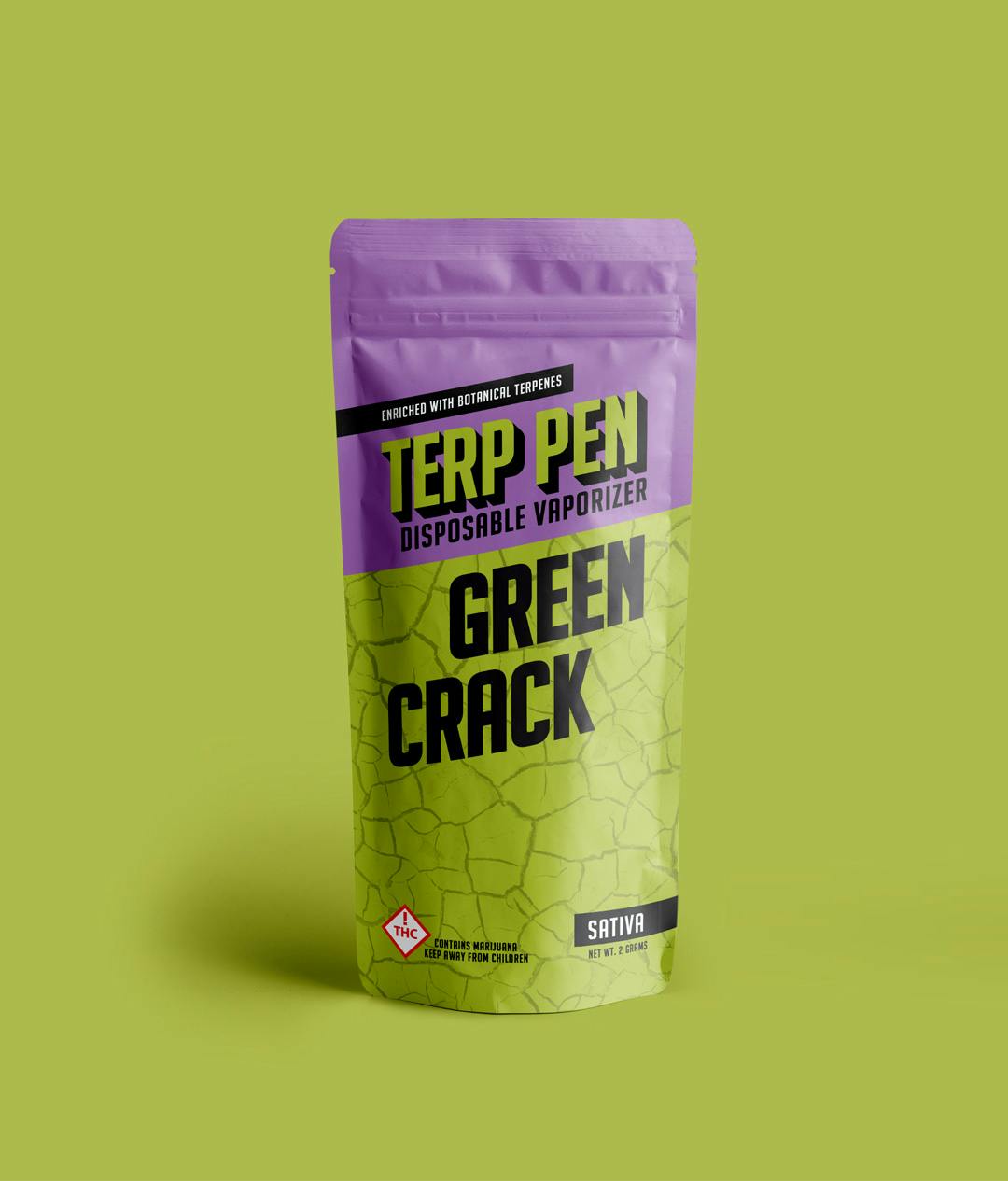 2 Gram Green Crack Terp Pen Disposable Vaporizer