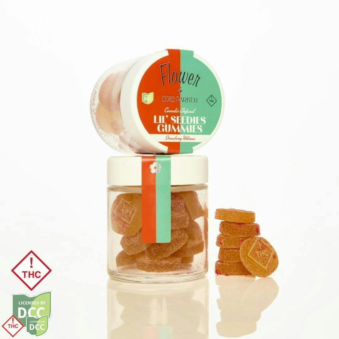 Strawberry Hibiscus + CBD Lil Seedies - 10pk Gummies