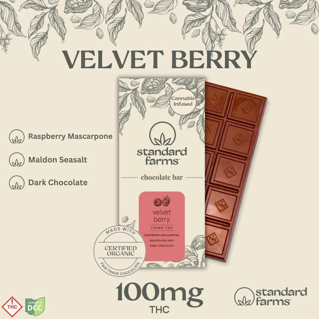 Dark Chocolate Velvet Berry Bar - 10pk Chocolates