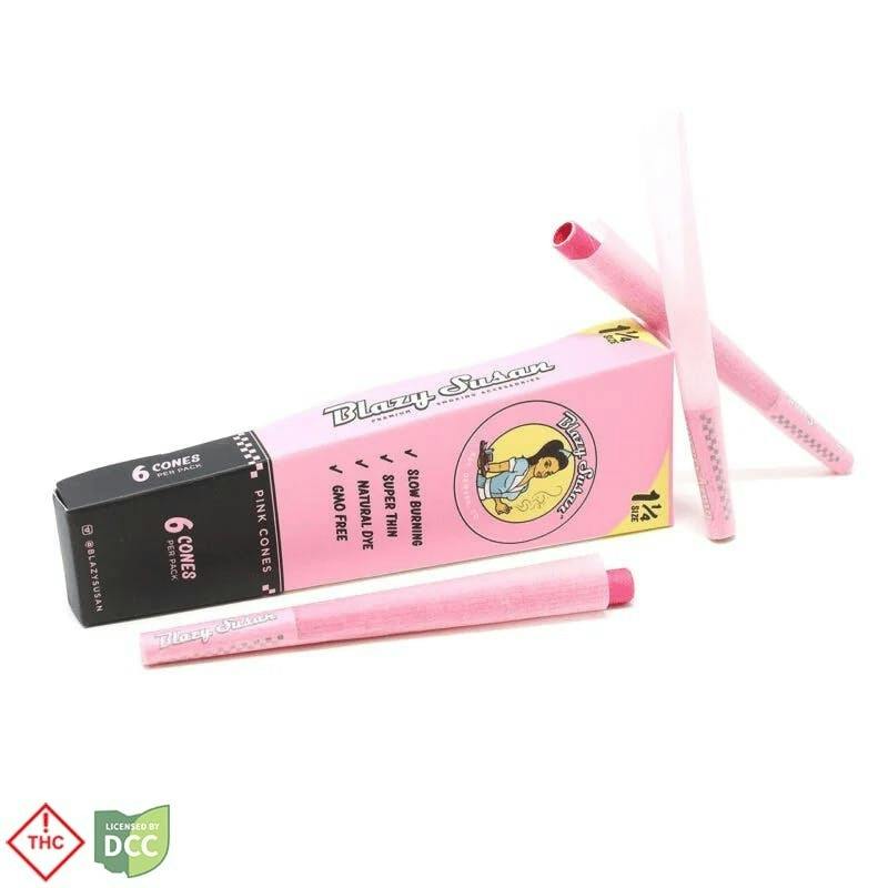 Blazy Susan Pink 1 1/4" Cones - 6pk