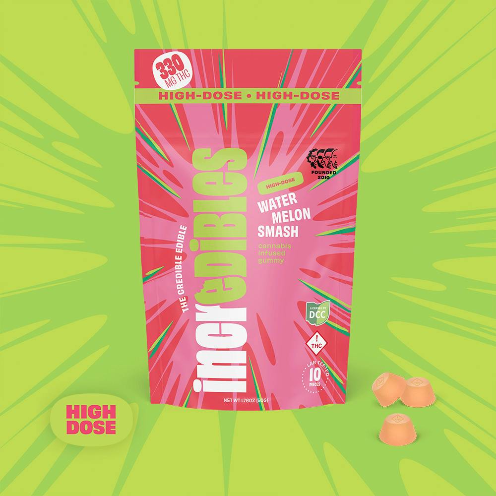 Watermelon Smash - 330mg 10pk Gummies