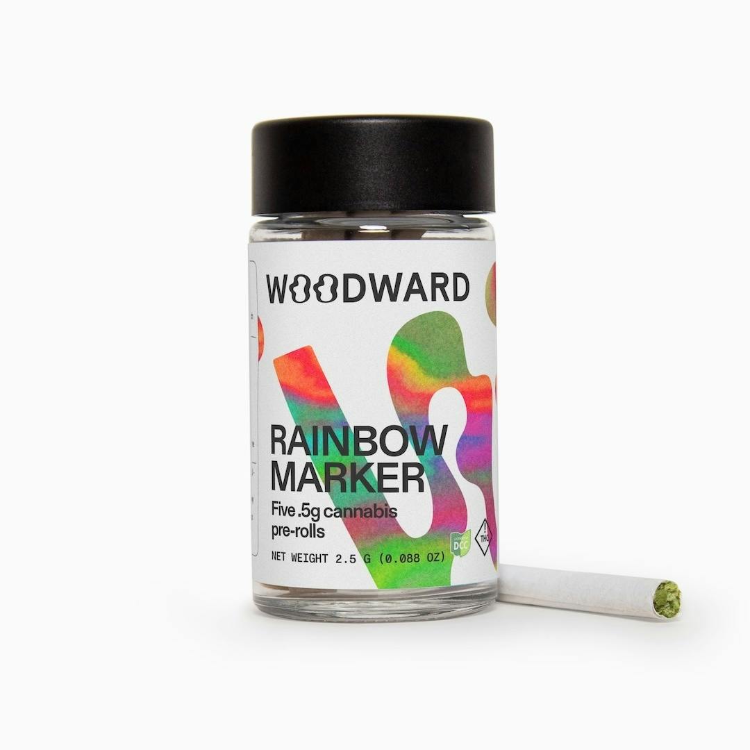 Rainbow Marker - 2.5g 5pk Flower Pre-Rolls