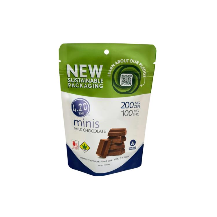 ED 10pk 2:1 CBN/THC Milk Chocolate 4.20 Bar