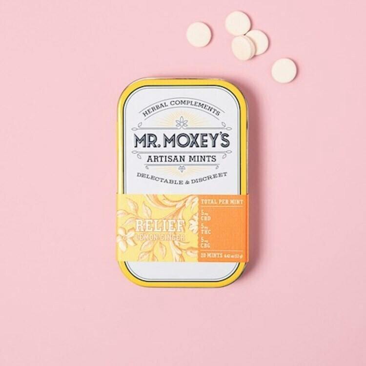 ED 20pk CBG 1:1:1 Relief Lemon Ginger Mints Moxey