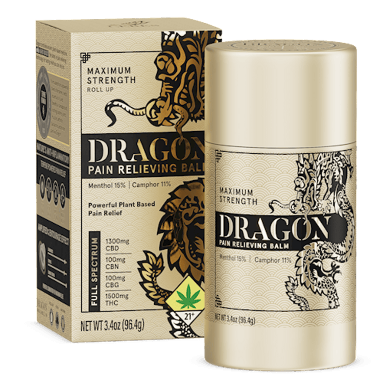 TO CBD 1:1 Gold MAX Dragon Balm Roll Up 3.4oz Ceres