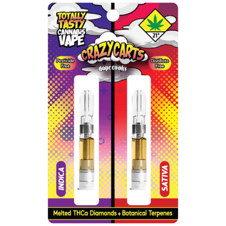 CA 2pk Blue Razz/Lemon Pound Cake 2g Crazy Carts