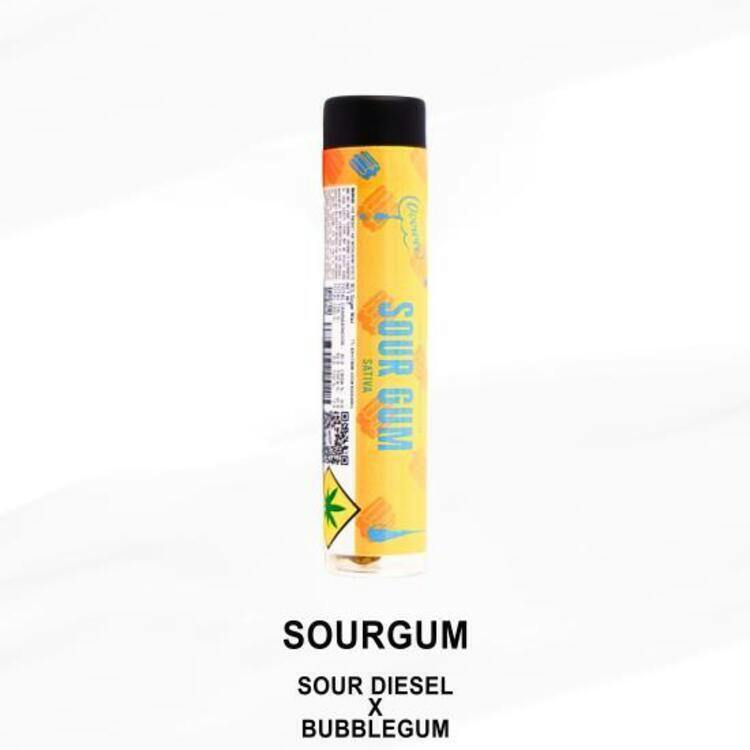 IJ 1pk Dipped Sour Gum 1g Ooowee