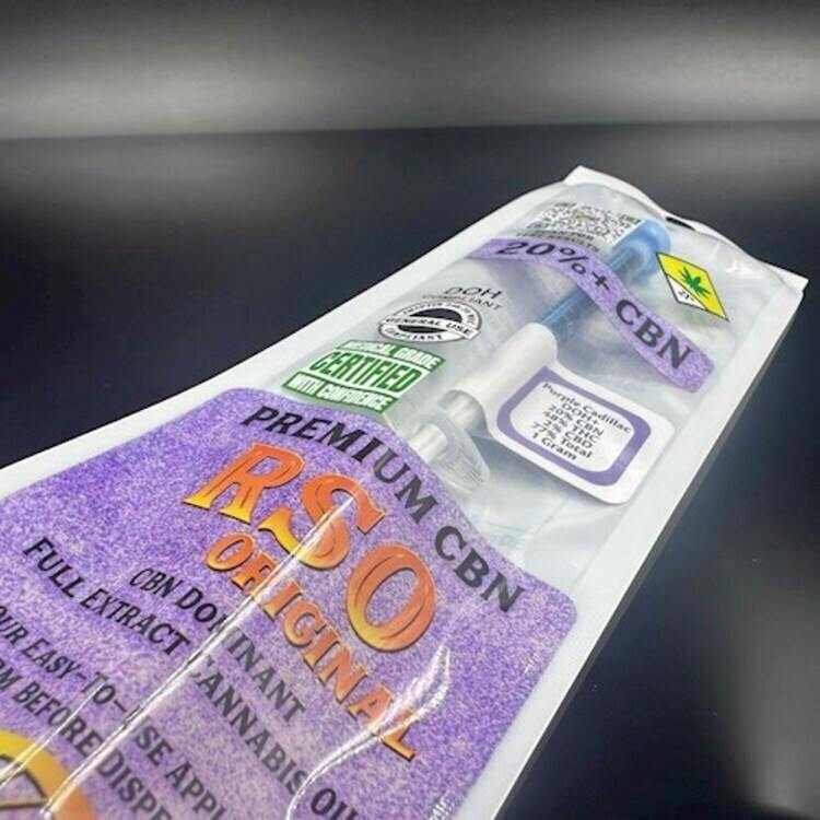 CO CBN Original RSO Purple Cadillac 1g Skagit Organics
