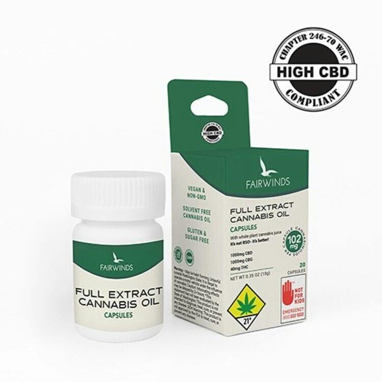 CP 20pk FECO CBD/CBG Fairwinds