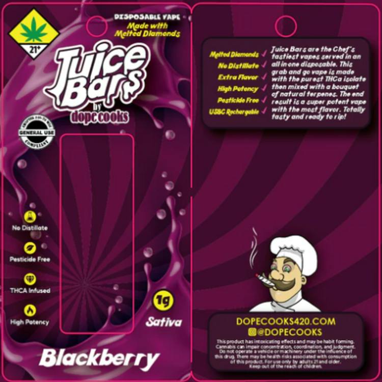 DS Blackberry 1g Juice Bars