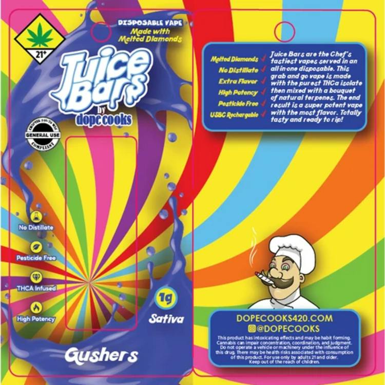 DS Gushers 1g Juice Bars