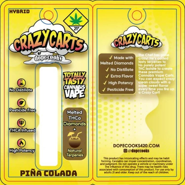 CA Pina Colada 1g Crazy Carts
