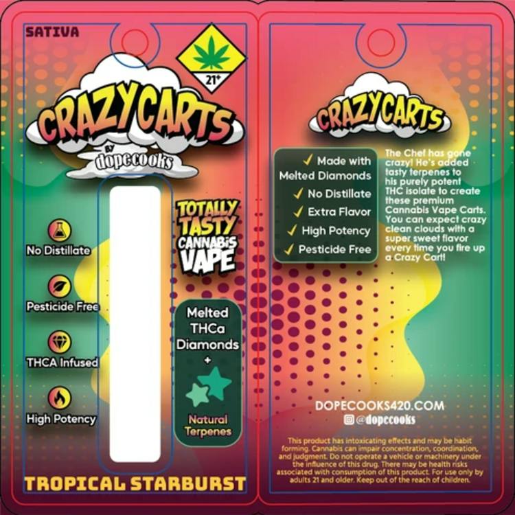 CA Tropical Starburst 1g Crazy Carts