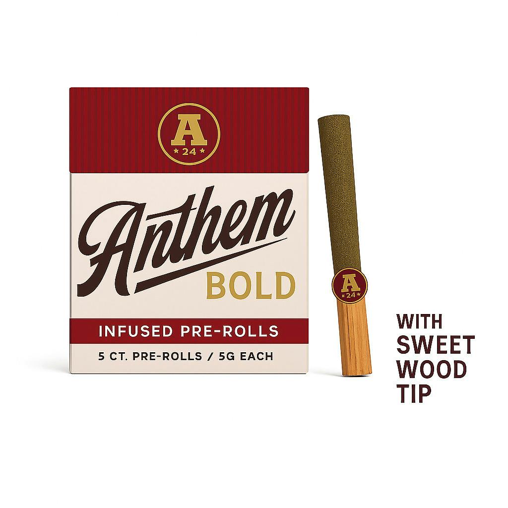 ANTHEM INFUSED PRE-ROLLS TAHOE OG 5PK 2.5G