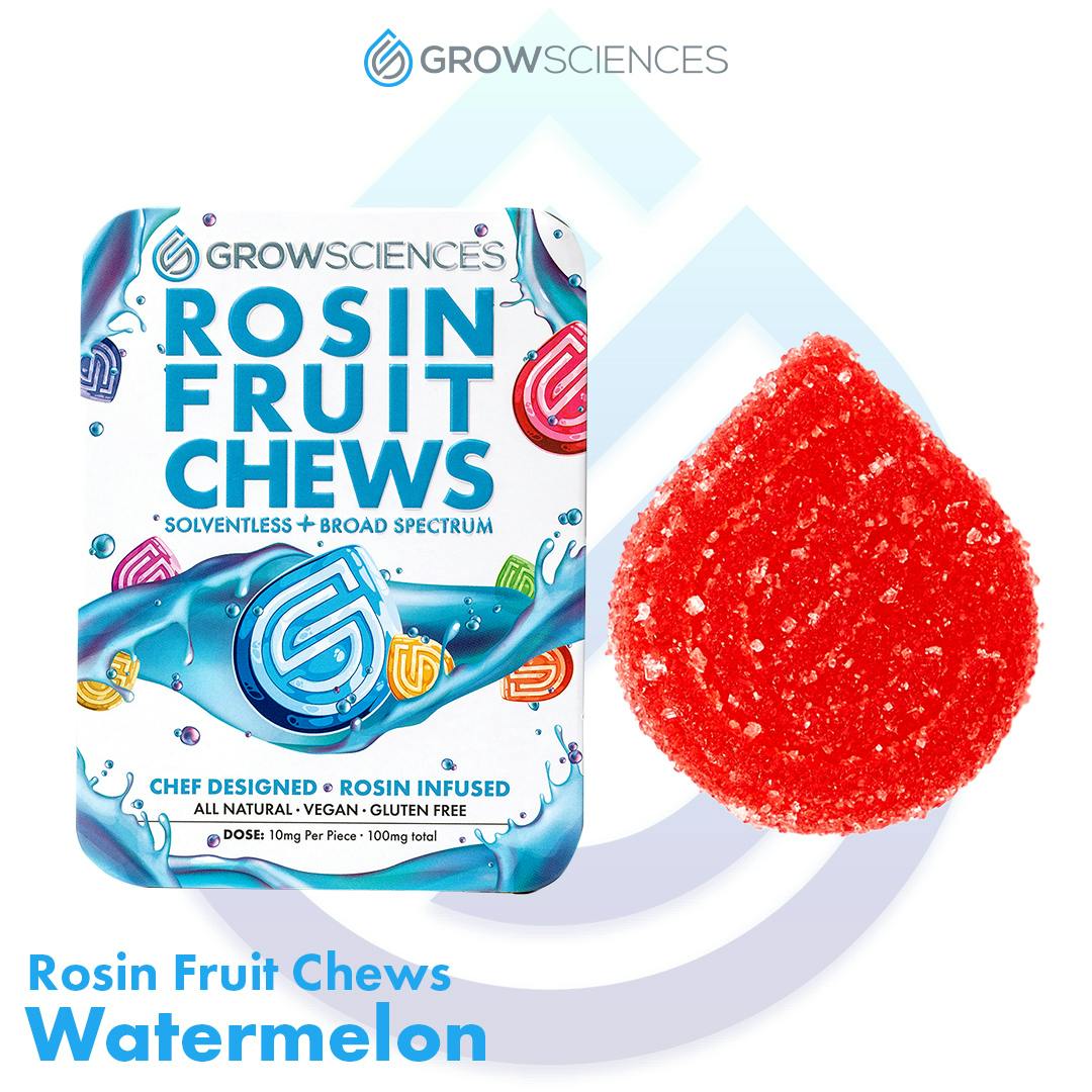 GROW SCIENCES ROSIN FRUIT CHEWS WATERMELON 100MG