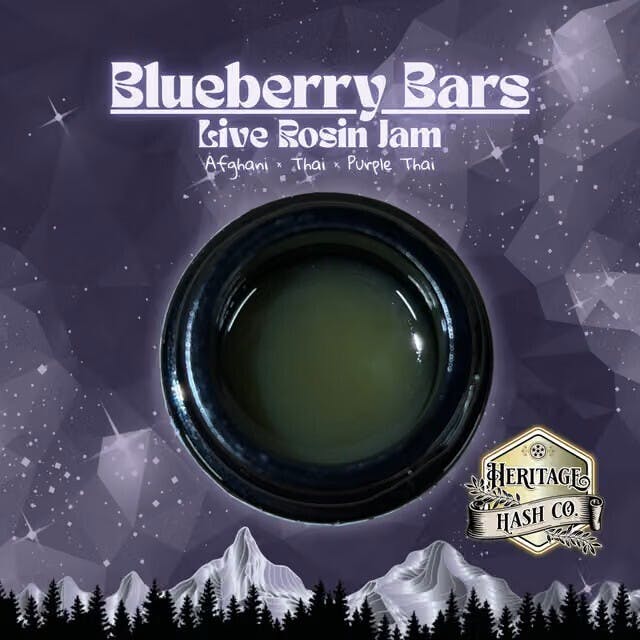 Heritage Hash Co.: Blueberry Bars