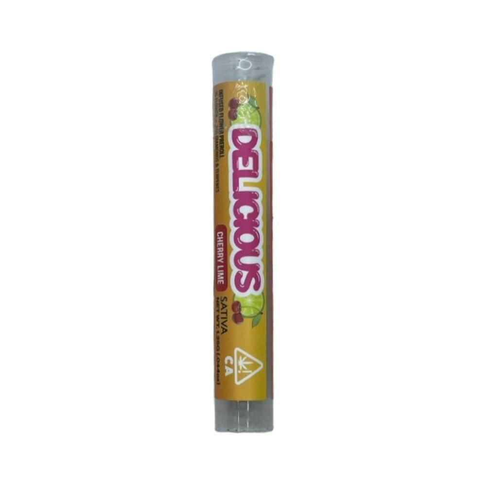Delicious Cherry Lime — Delicious Cherry Lime (S) Diamond Infused Prerolls 1.25g