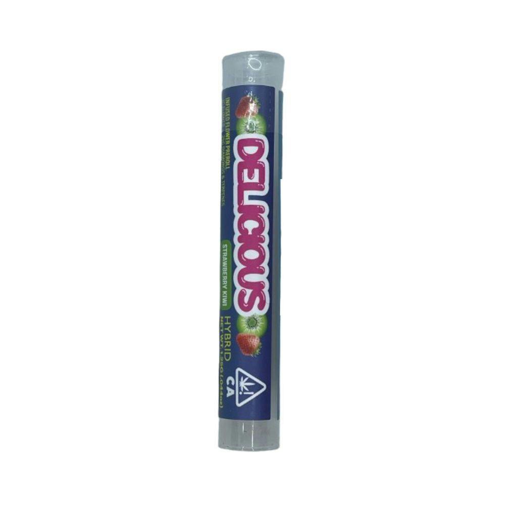 Delicious Strawberry Kiwi — Delicious Strawberry Kiwi (H) Diamond Infused Prerolls 1.25g