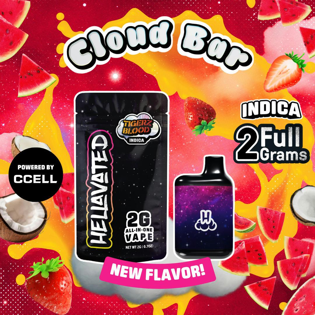 Hellavated | Tigerz Blood Cloud Bar Disposable