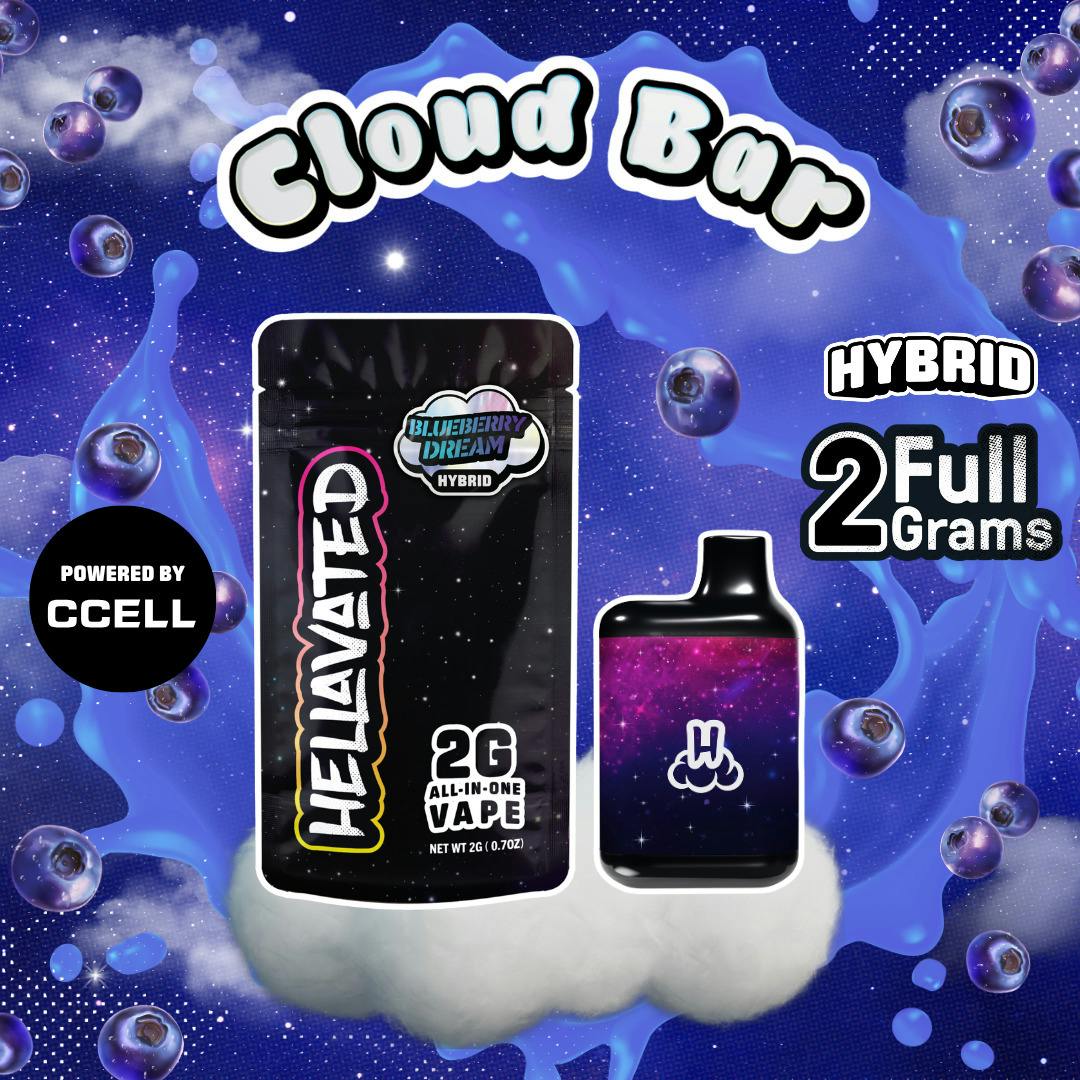 Hellavated | Blueberry Dream Cloud Bar Disposable