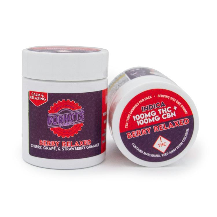MED - Robhots Gummies - Berry Relaxed (1000mg THC/ 500mg CBN)