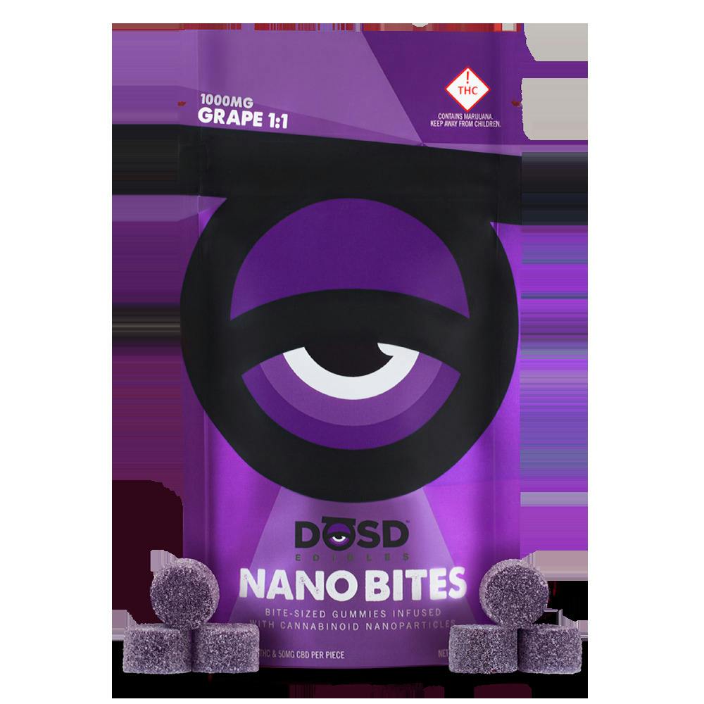MED - Dosd Nano Bites - Grape 1:1 (1000mg THC/1000mg CBD)