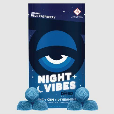 MED - Dosd Nano Bites - Night Vibes Blue Raspberry (2000mgTHC/200mgCBN)