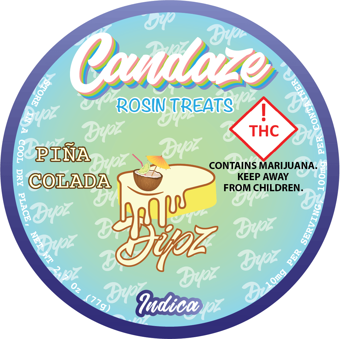 Pina Colada (I) - 100mg Rosin Gummies - Candaze