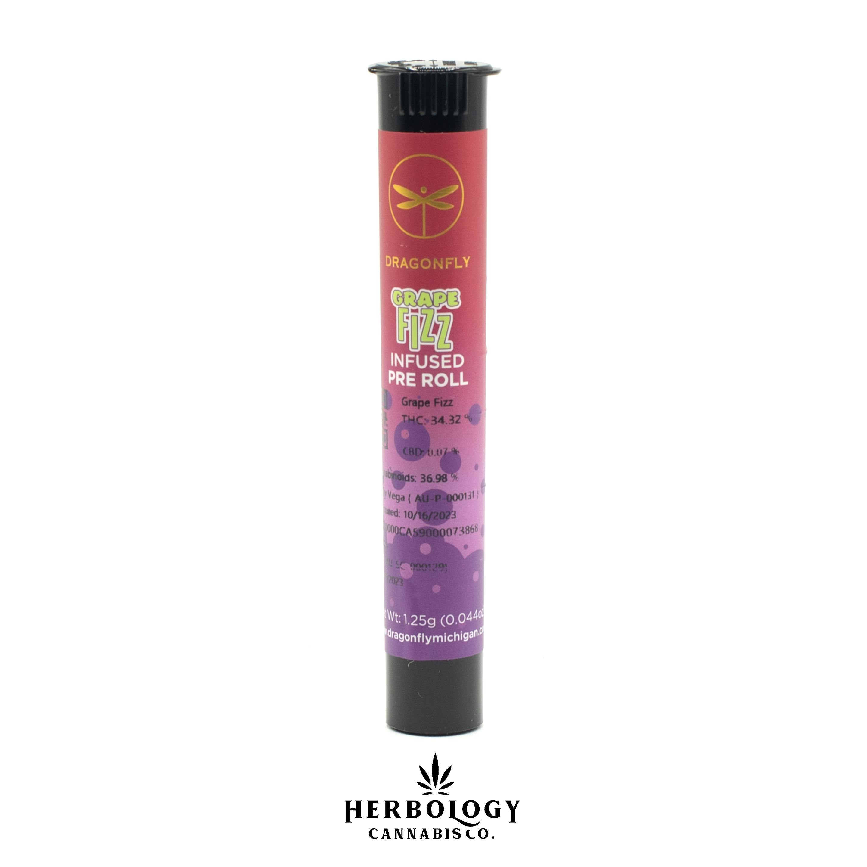 Dragonfly | Infused Pre-Roll | Grape Fizz | 1.25g