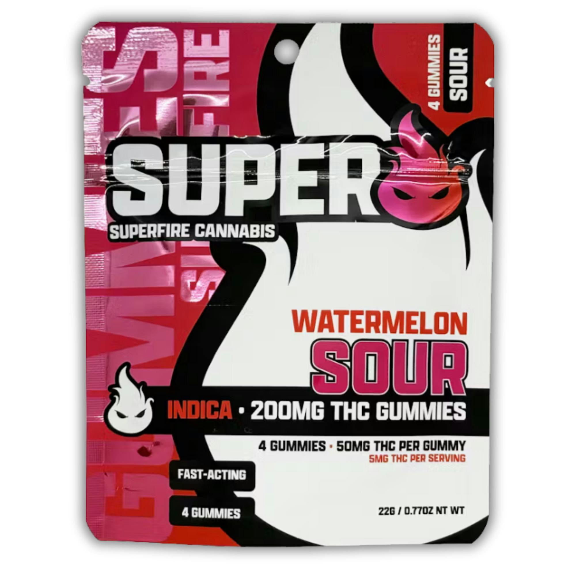 Superfire | Gummy | Sour Watermelon | 200mg cannabis product