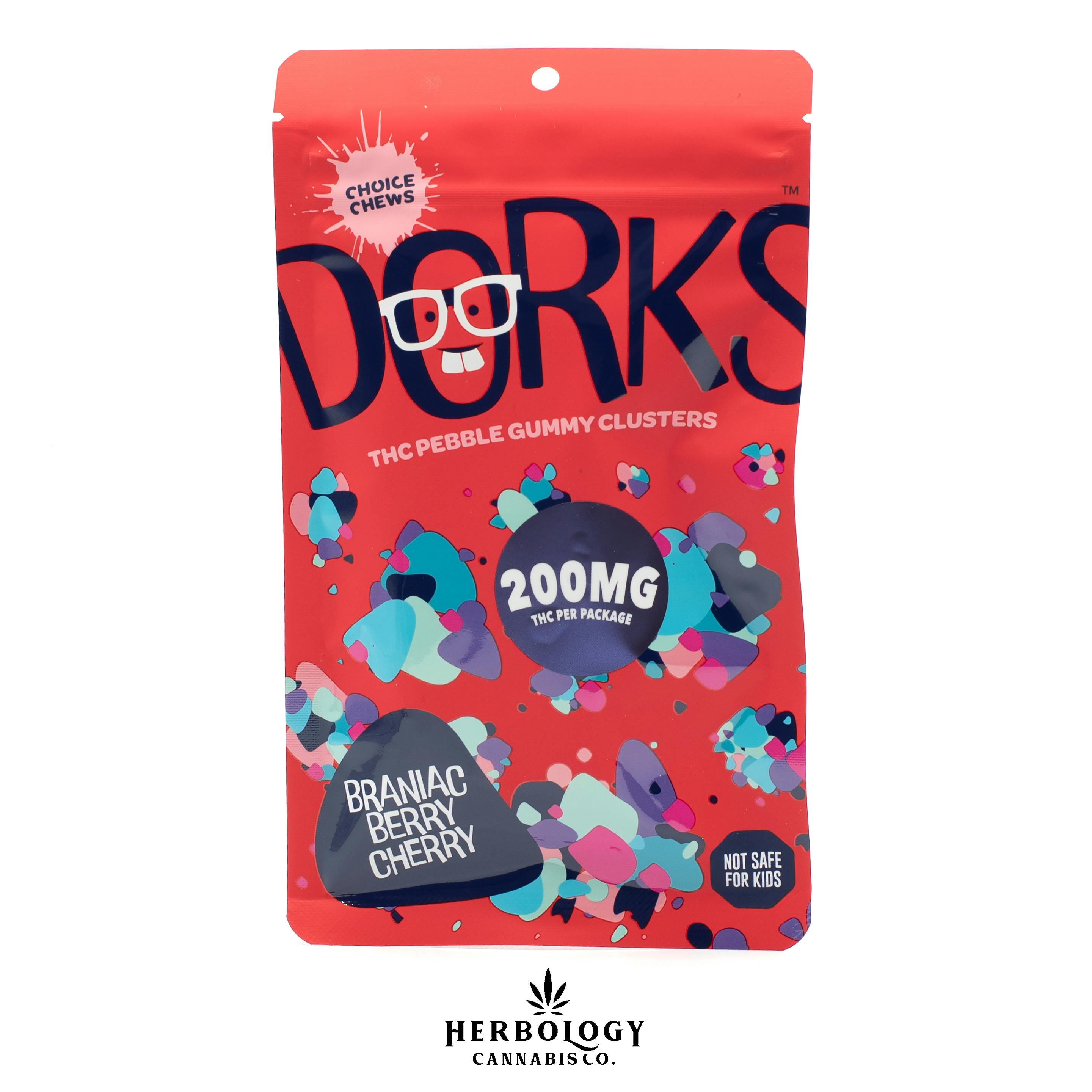 Choice Chews | Dorks Nerd Clusters | Brainiac Berry Cherry | 200mg