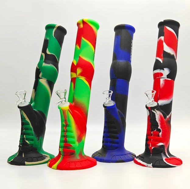 13-1/2 Sillicone Straight Shooter Bong - Assorted colours