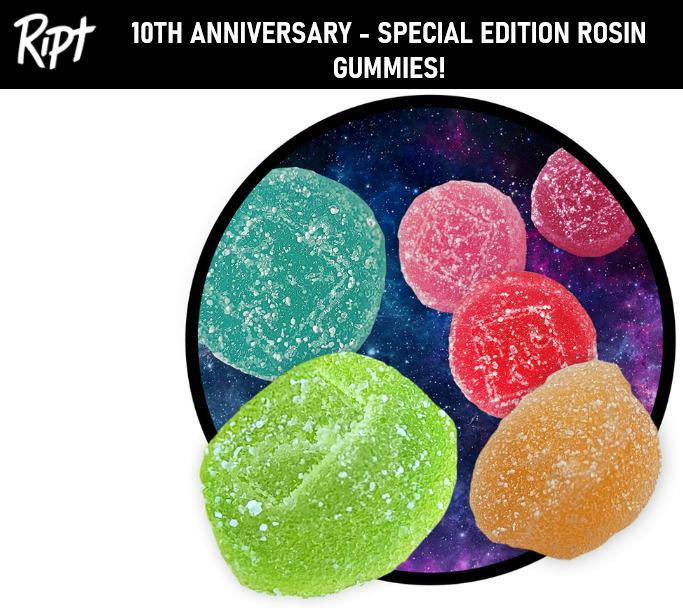 Ript - Rosin Gummies - Special Edition 10th Anniversary